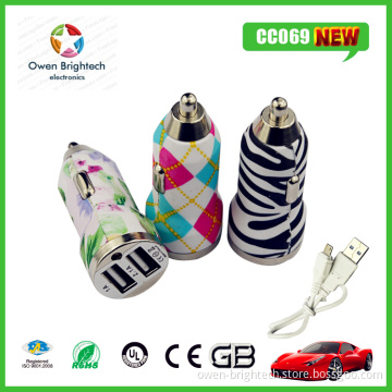 Unique Design of USB Car Charger 2A